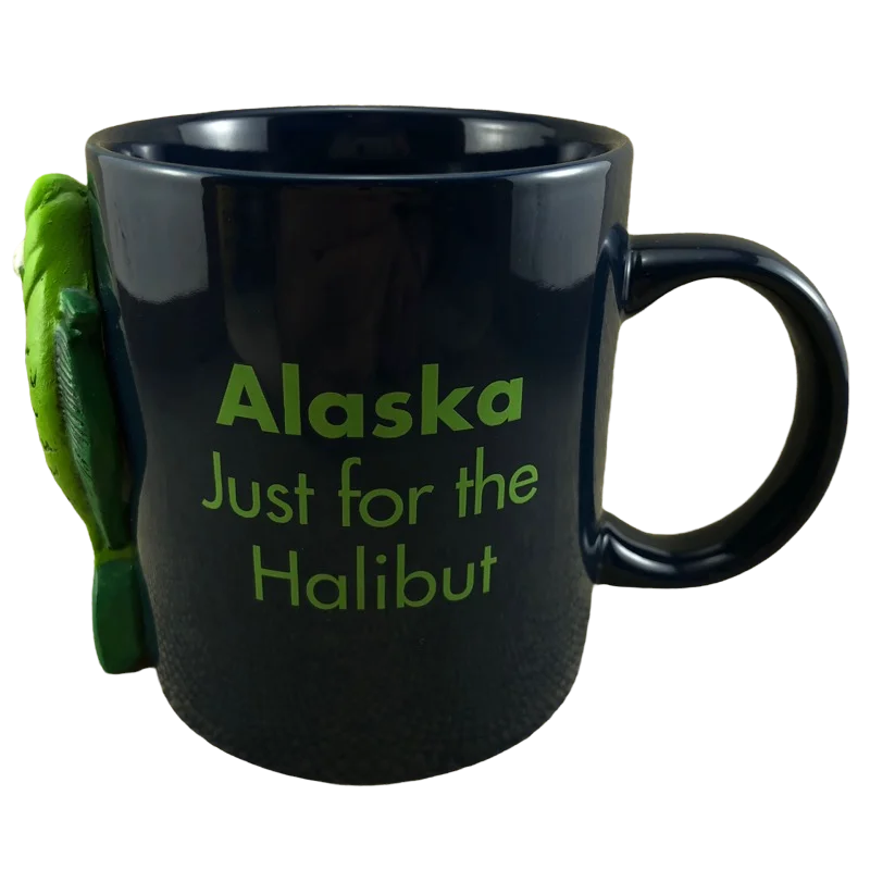 Alaska Just For The Halibut 3D Fish Mug Arctic Circle Enterprises