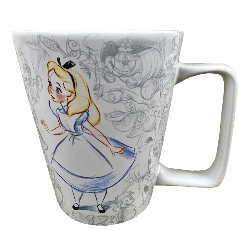 Alice In Wonderland Characters Sketch Mug Disney Store