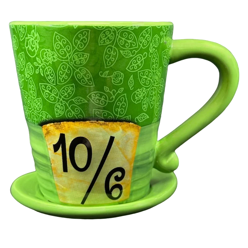 Alice In Wonderland Mad As A Hatter Drink Me 10/6 3D Figural Hat Mug Disney Parks