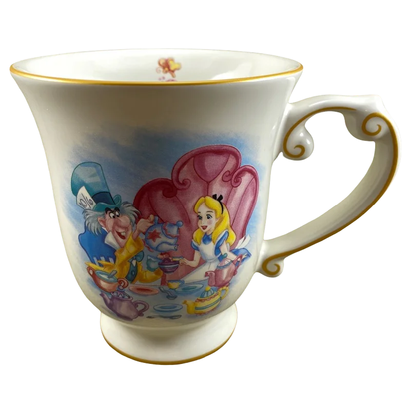 Alice In Wonderland Mad Hatter Tea Party Pedestal Disney Parks Mug Disney