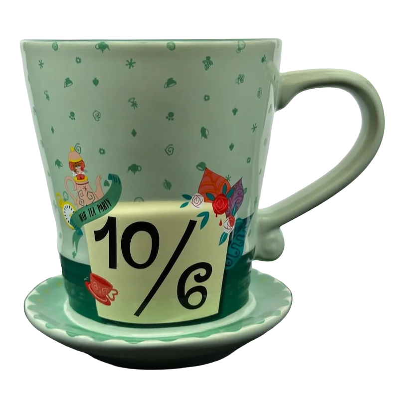 Alice In Wonderland Mad Tea Party 10/6 3D Figural Hat Mug Disney Parks