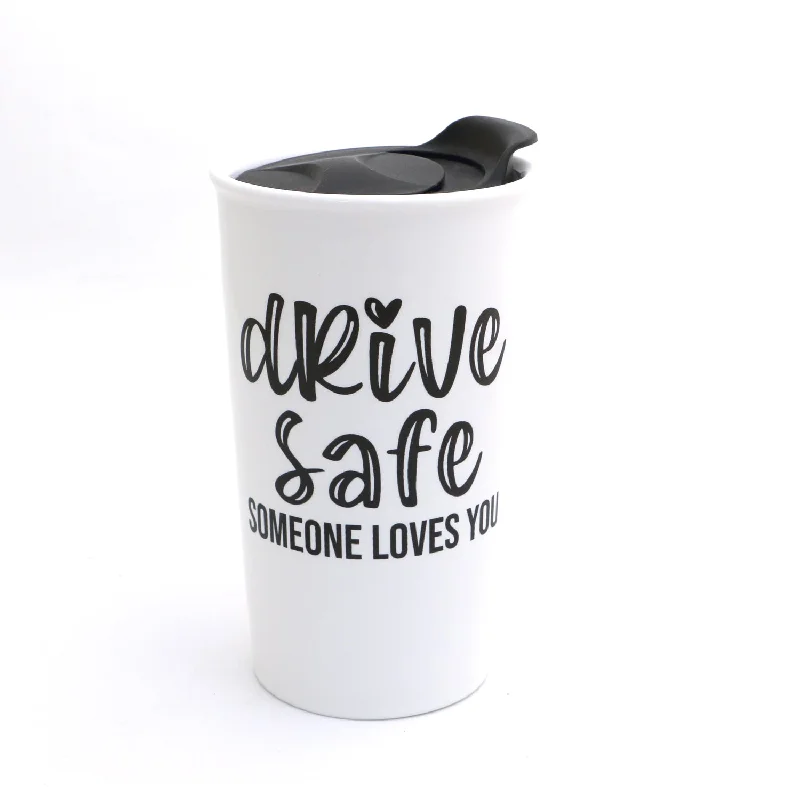 Drive Safe travel mug, gift for new driver, new car, first license