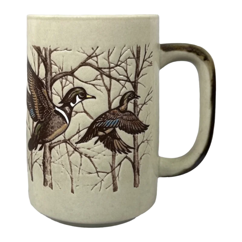 Ducks In Flight Embossed Large Mug Otagiri