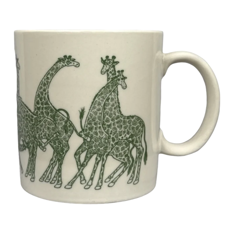 Giraffes Naughty Orgy Cream And Green Mug Taylor & Ng