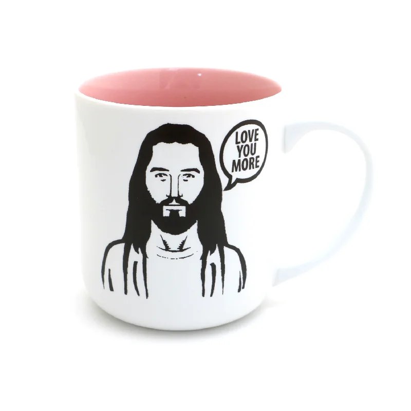 Jesus Love You More mug, inspirational gift, Godparent gift