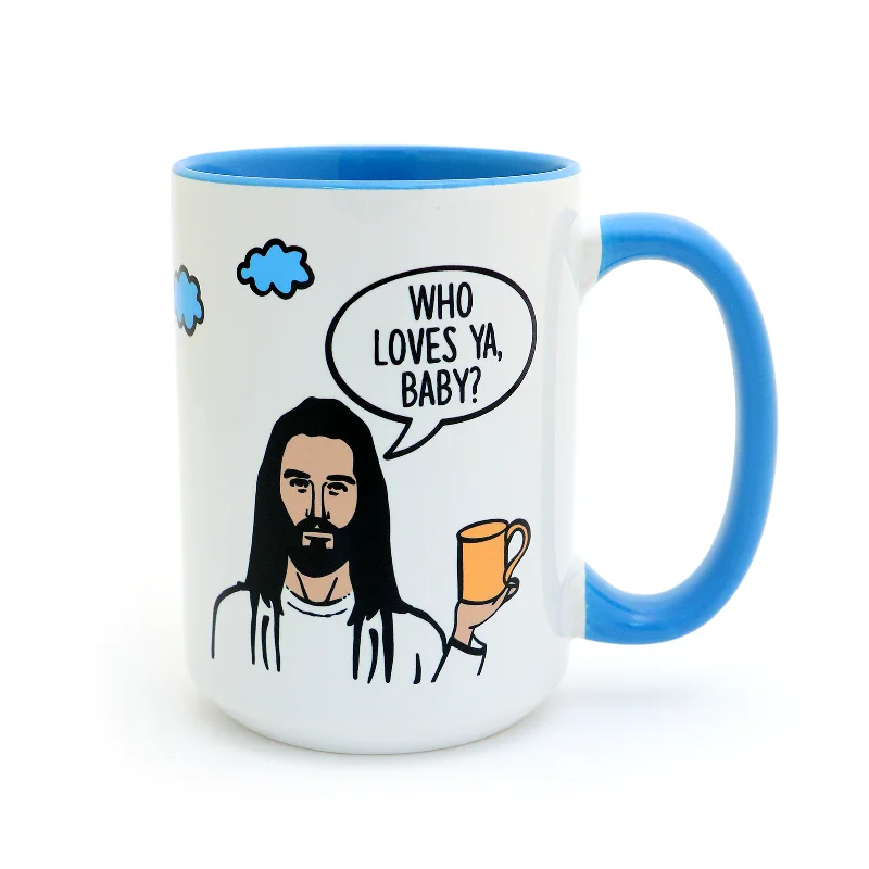 Jesus Mug - Who Loves Ya Baby 15oz