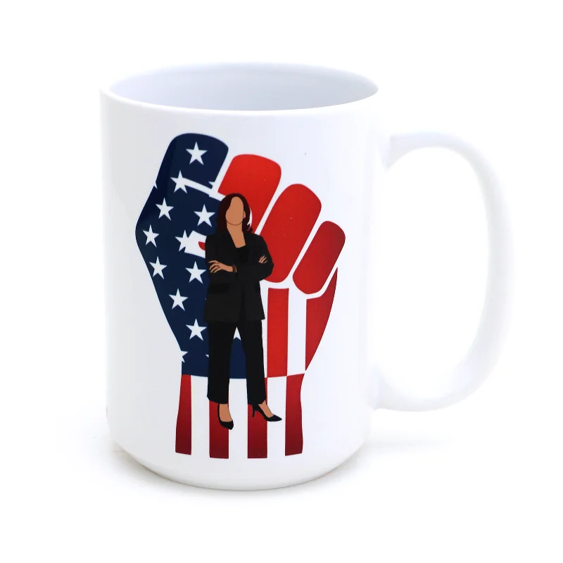 Kamala Harris mug, Strength and Power, 15 oz. political mug