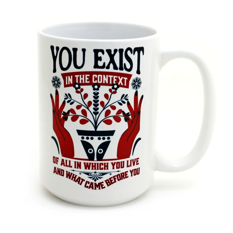 You Exist Mug, Kamala Harris Mug, 15 oz., Coconut Tree, Political gifts