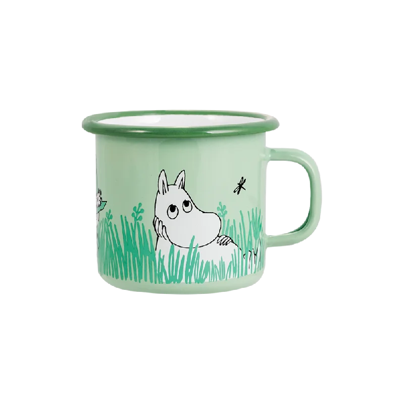 Muurla Moomin Friends Green Enamel Children's Mug