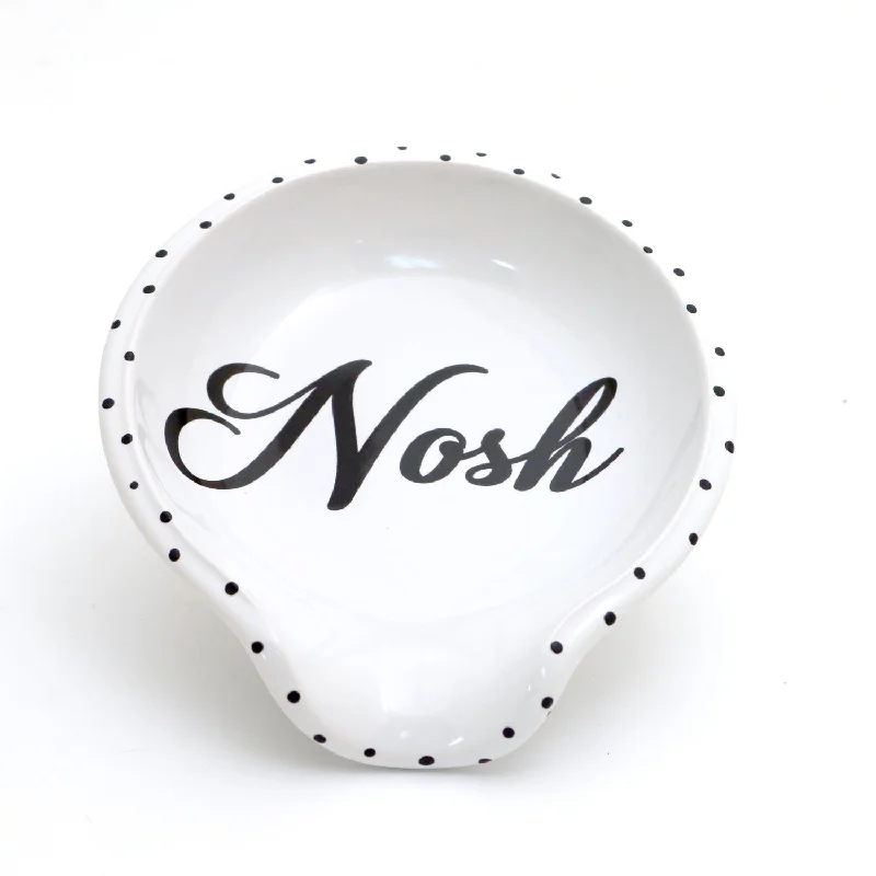 Nosh Spoon rest, hostess gift, Judaica, jewish home