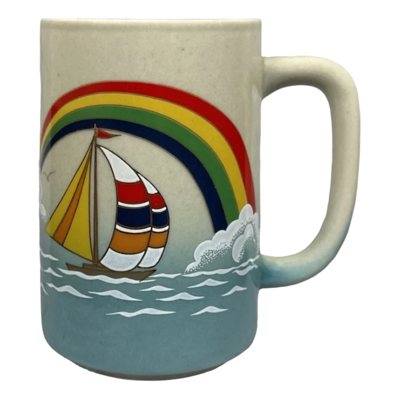 Sailboats Under A Rainbow Large Mug Otagiri