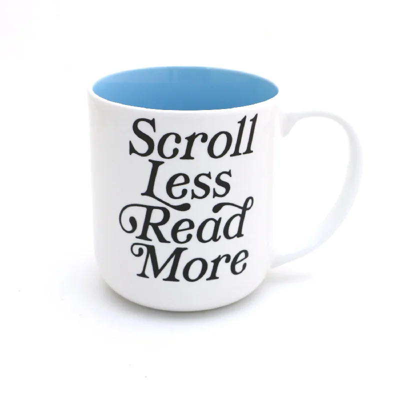 Scroll Less, Read More mug, gift for Graduate, book lover, teacher