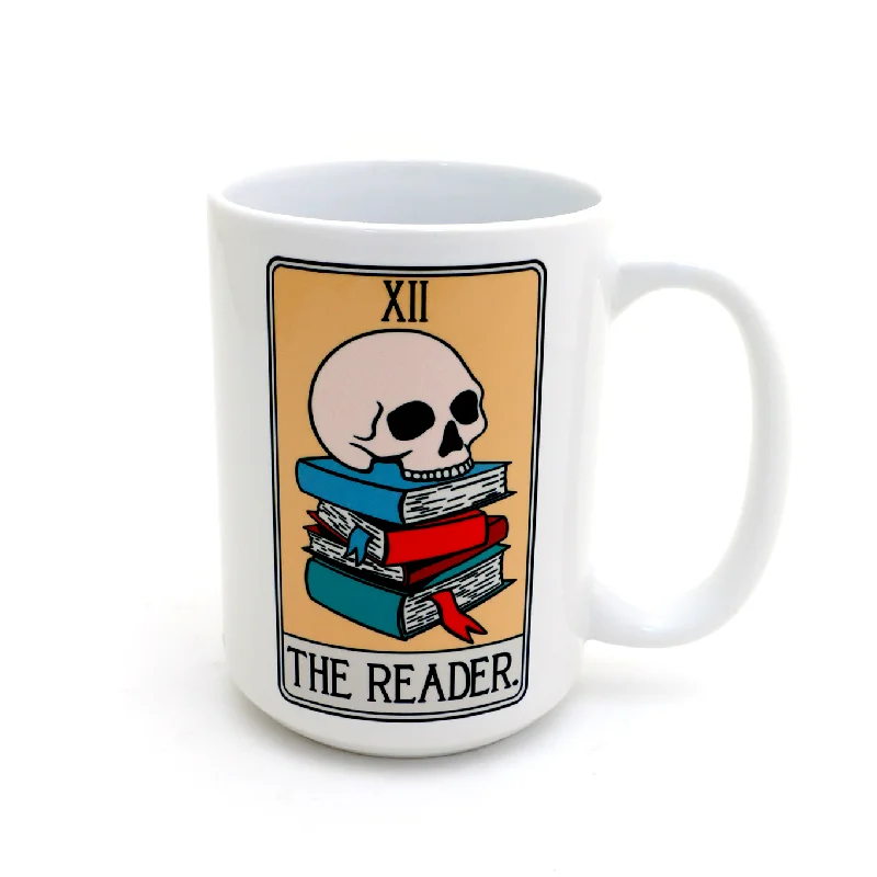 The Reader, tarot card mug, funny gift for book lover, fortune teller mug