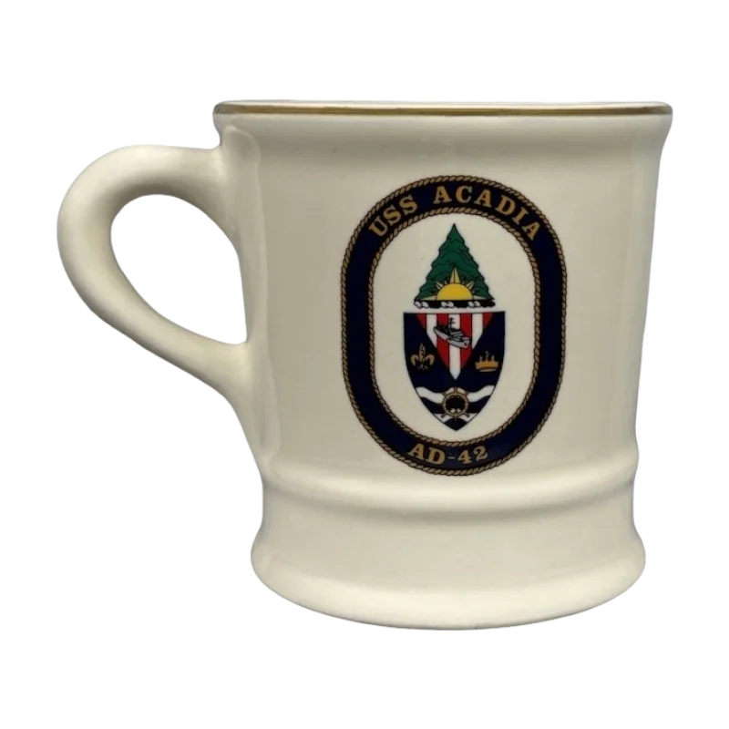 USS Acadia AD-42 United States Navy Mug Mil-Art China