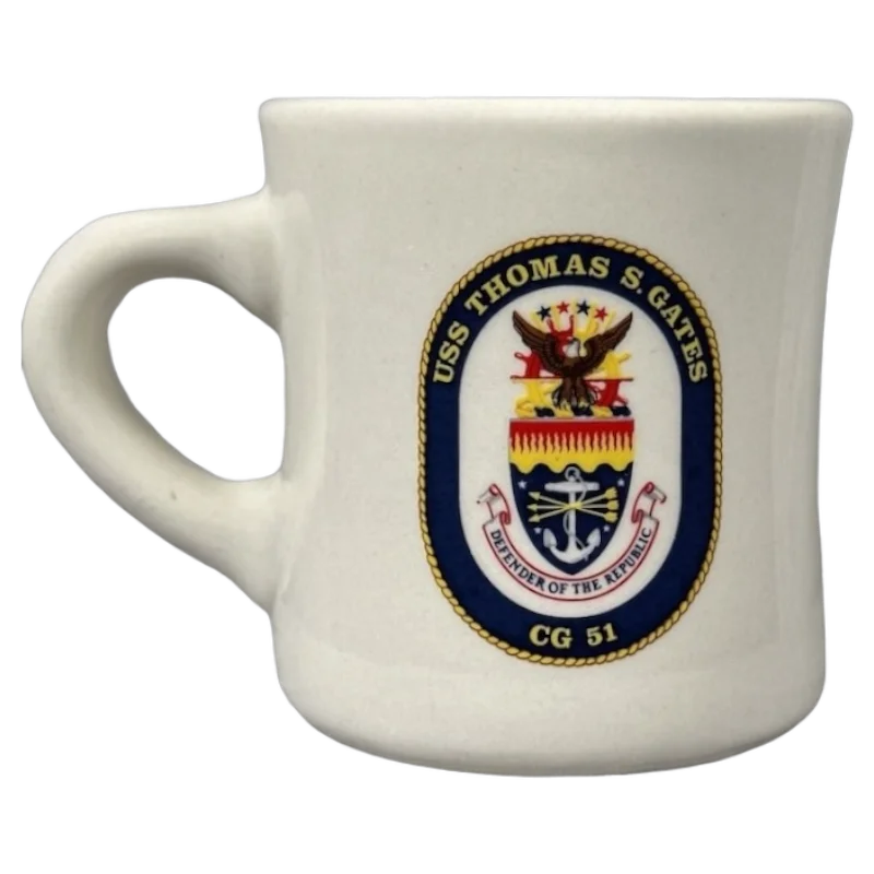 USS Thomas S Gates CG 51 Defender Of The Republic United States Navy Mug Mil-Art China