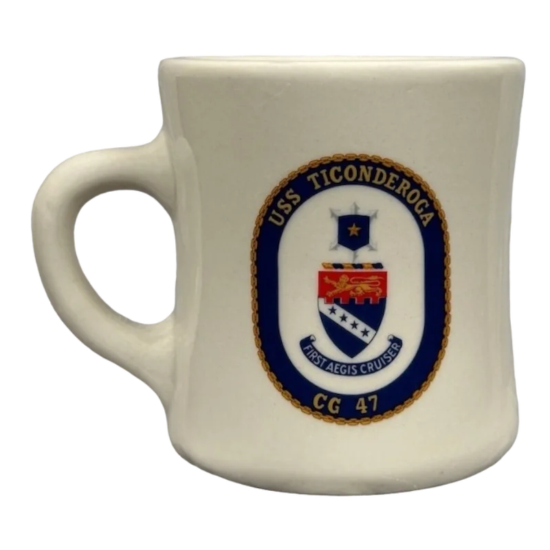 USS Ticonderoga CG 47 First Aegis Cruiser United States Navy Mug Mil-Art China