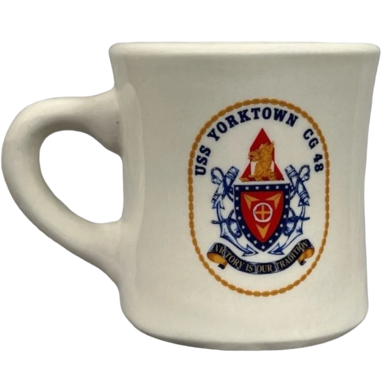 USS Yorktown CG 48 Victory Is Our Tradition United States Navy Mug Mil-Art China