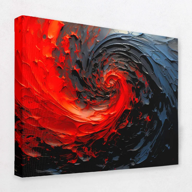 Dark Red Swirl