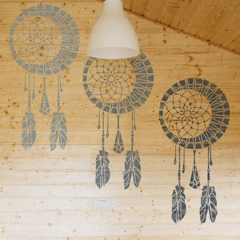 Dream Catcher Wall Stencil - Kids Room Decor Stencil - Dream Catcher Stencil For Wall Decor