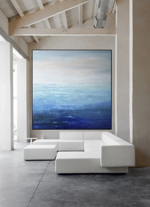 Extra Large Paintings for Sale Blue Ocean Abstract Painting Gp025