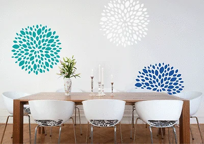 Wall Stencil - Original Flower Wall Stencil - Stencil For Decorating Walls