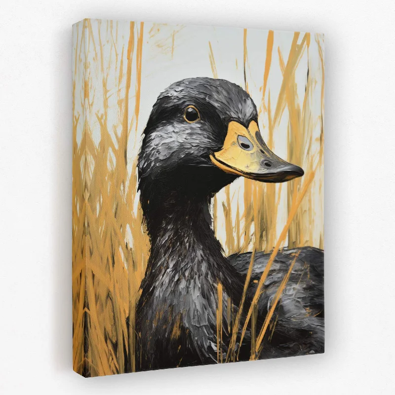 Gold and Black Duck