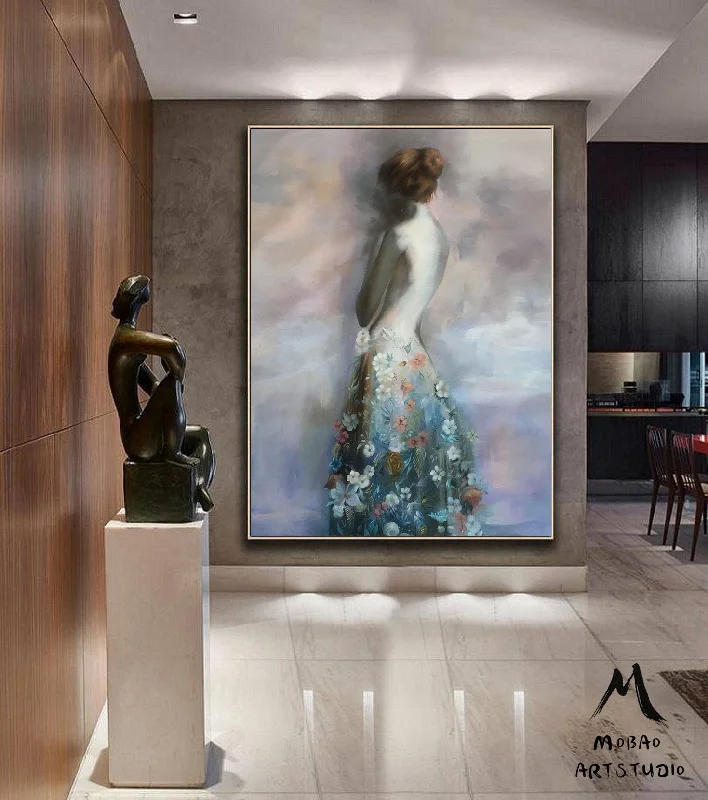 Original Nude Women Painting,Oversized Wall Paintings Gp022