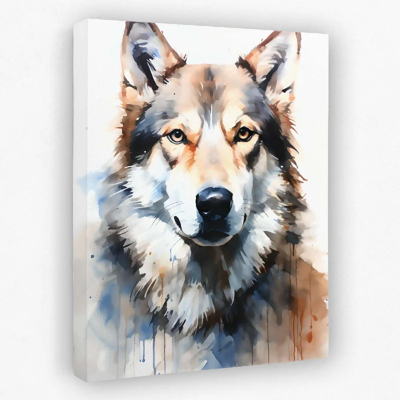 Watercolor Husky