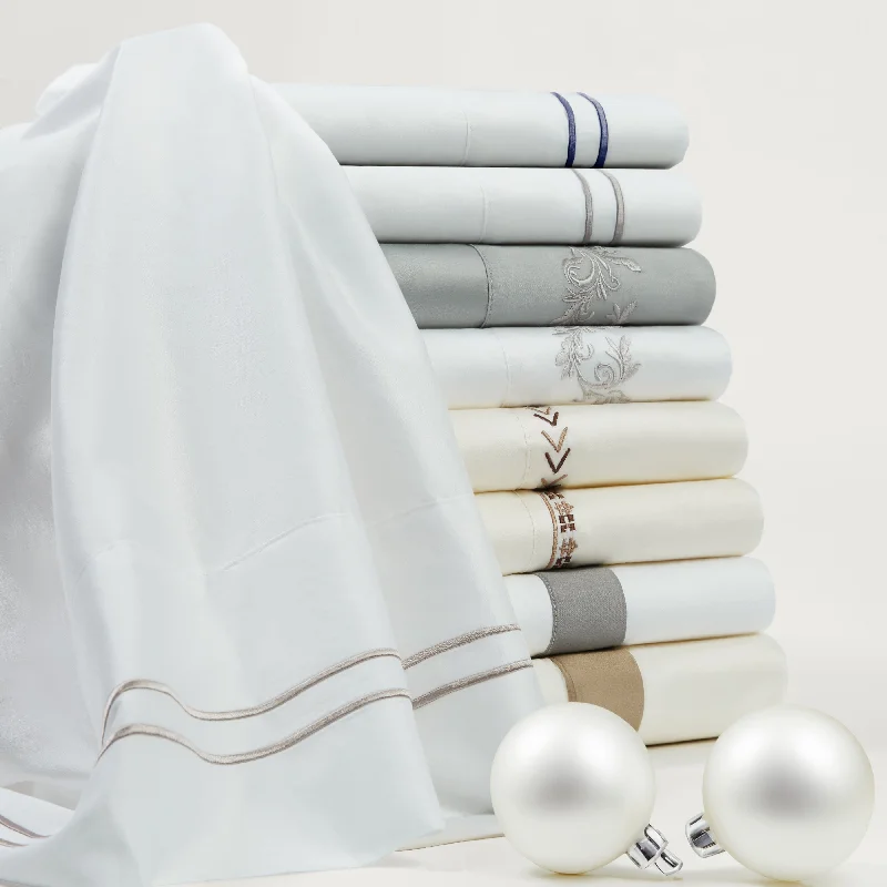 350TC Embroidery Scroll Sheet Set