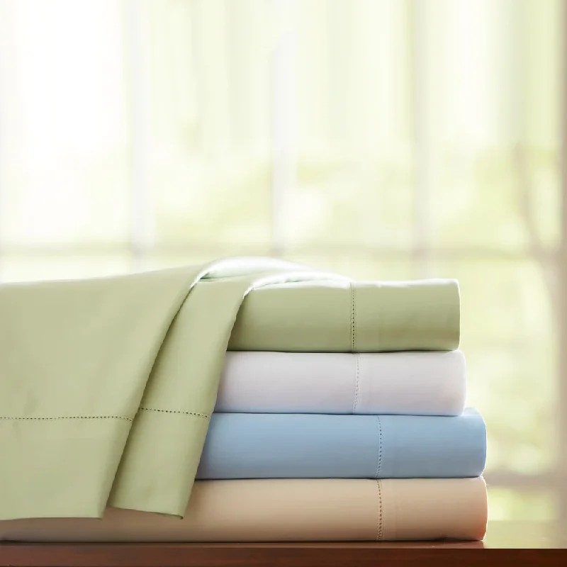 800 Thread Count Long Staple Cotton Hemstitch Deep Pocket Bed Sheet Set