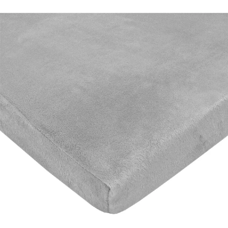 ABC Heavenly Soft Chenille Pack-N-Play Playard Sheet, Gray