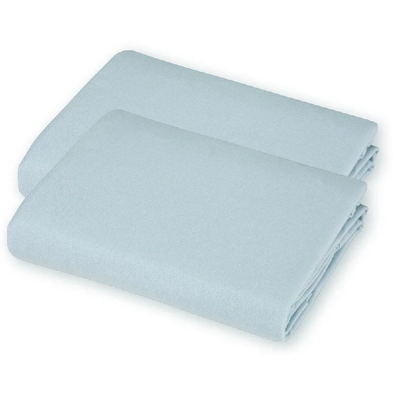 American Baby Company Blue Value Jersey Knit Porta-Crib Sheet (2 Pack)