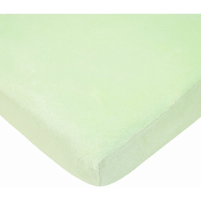 American Baby Company Heavenly Soft Chenille Bassinet Sheet - Celery - 2 Pack