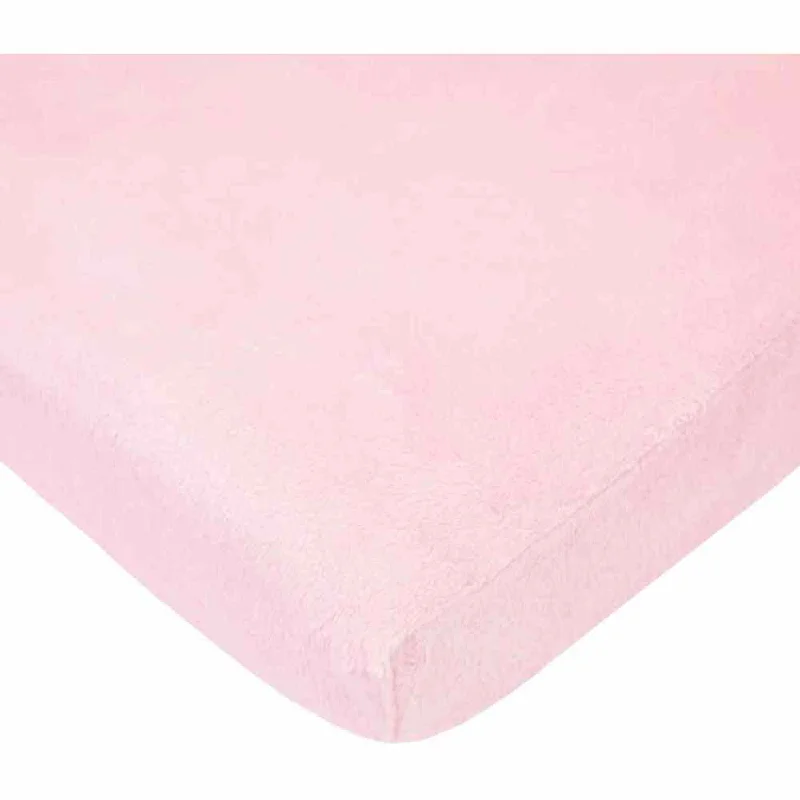 American Baby Company Heavenly Soft Chenille Bassinet Sheet - Pink - 2 Pack