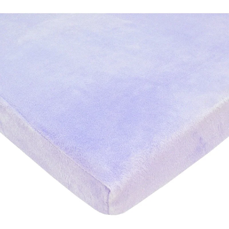 American Baby Company Lavender Heavenly Soft Chenille Cradle Sheet (Pack of 2)