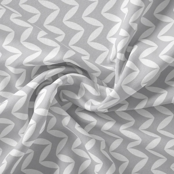 Bowed Chevron - Light Gray