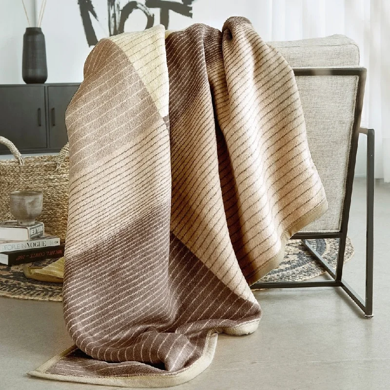 Ibena Oversized Jacquard Woven Blanket Throw in Three Colors