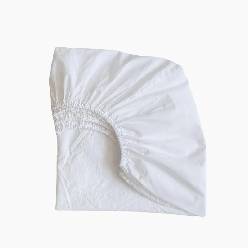 Kingston Goods Washed Cotton Percale Crib Sheet