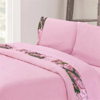 Pink Camo Sheet Set