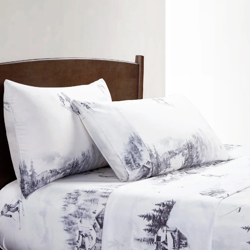 Ski Toile Lyocell Sheet Set