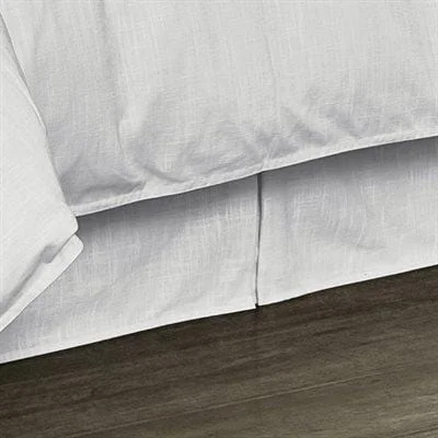 Tailored White Bed Skirt