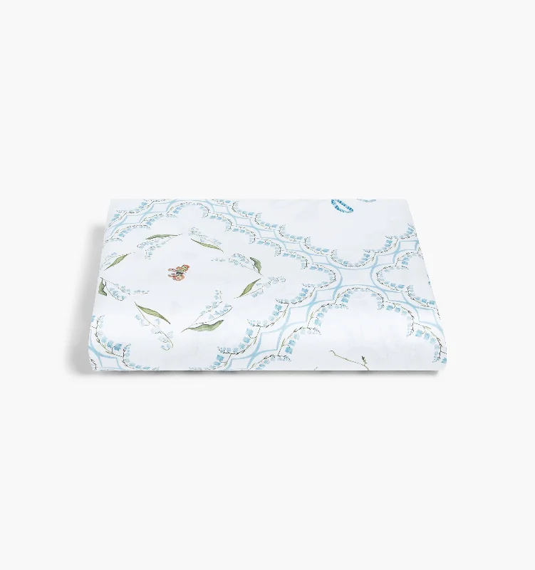 The Fitted Sheet - White Floral Patchwork