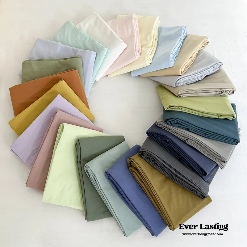 Washed Cotton Bed Sheets (15 Colors)