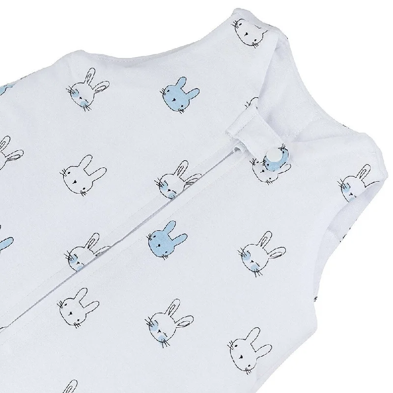 Winter Wearable Blanket Sleep Bag Blue Bunnies -Medium 3-6 Months - N/A