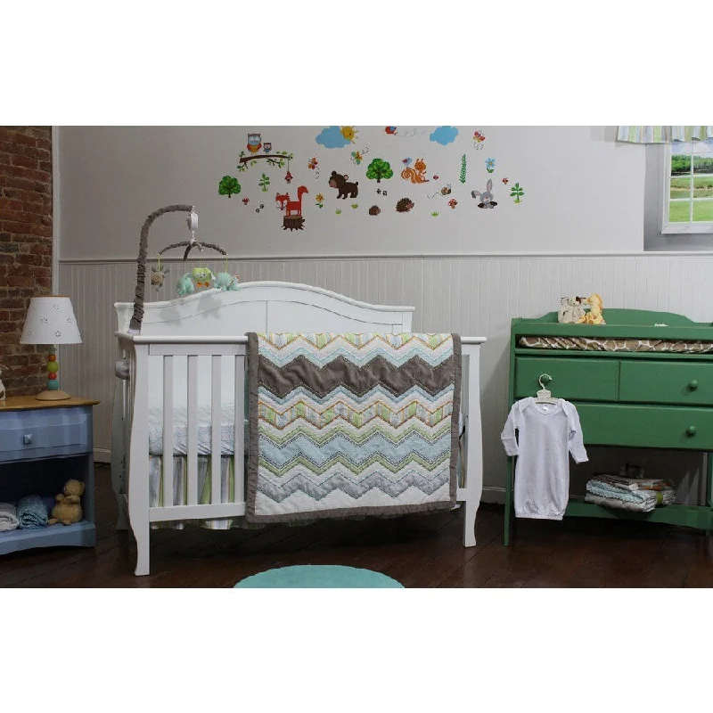 Zig Zag Baby 3-piece Nursery Bedding Set