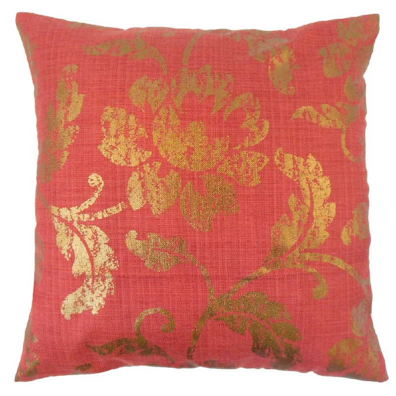 Berdine Floral Euro Sham Red