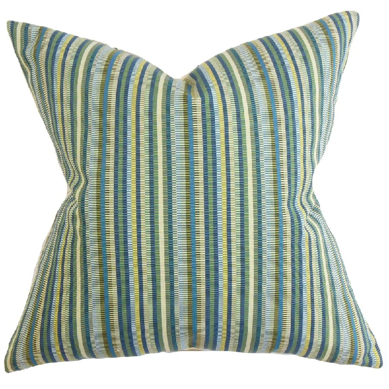 Dafydd Stripes Euro Sham Blue