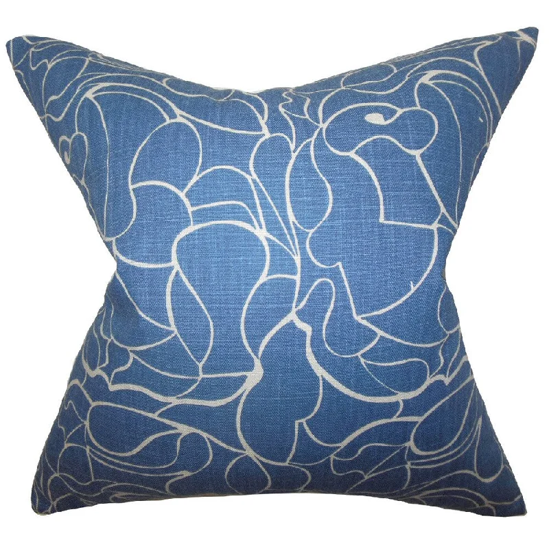 Eames Floral Euro Sham Blue