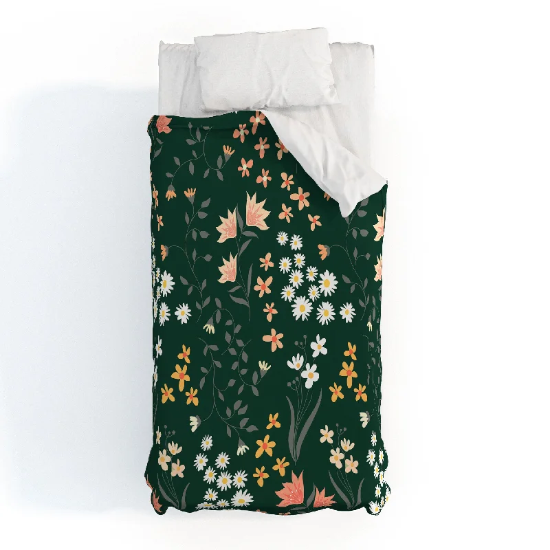 Emanuela Carratoni Meadow Flowers Theme Polyester Duvet