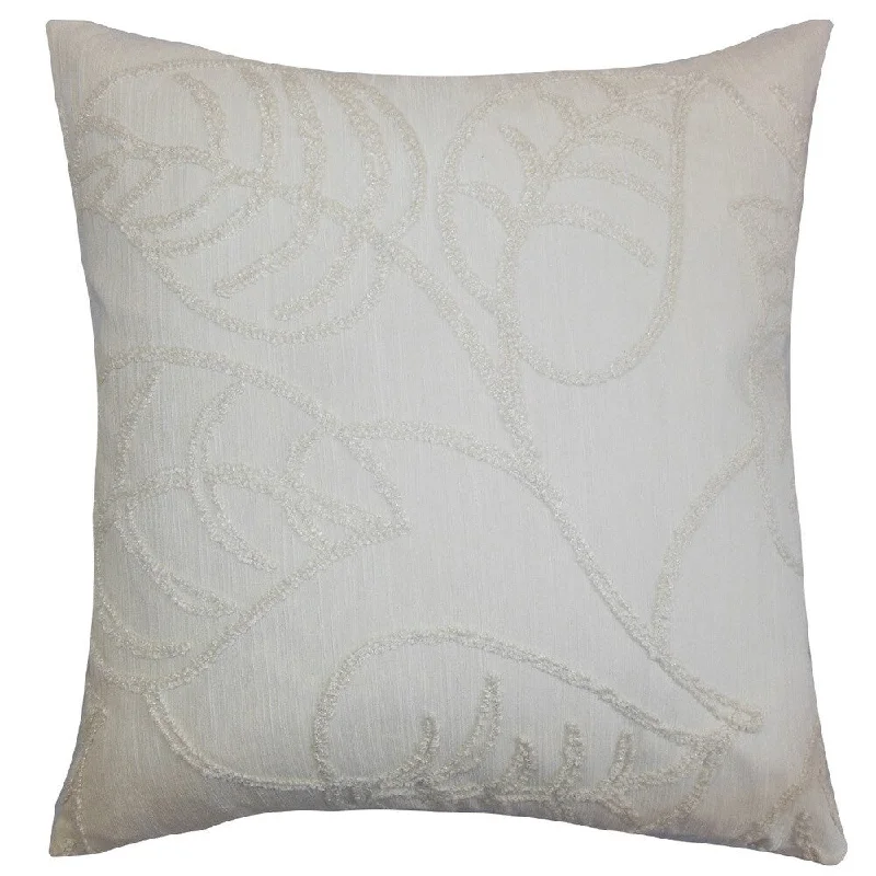 Fabrizia Floral Euro Sham Pearl